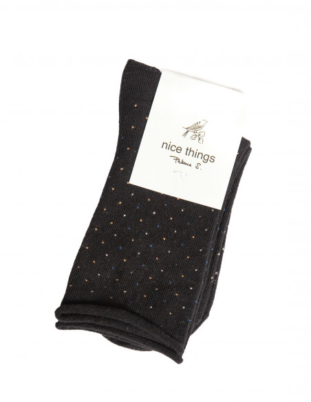 Calcetines negros lunares colores Nice Things Sommes Demode Zaragoza