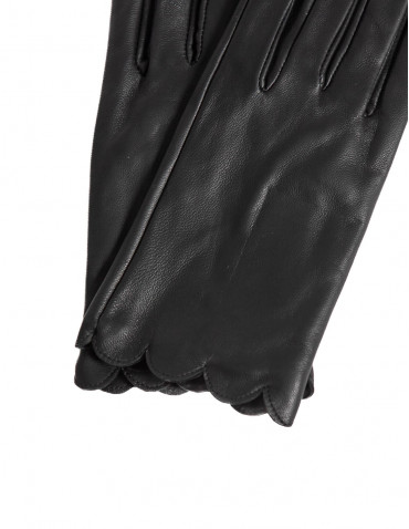 Guantes de piel negros con ondas Girra Ichi Sommes Demode Online Zaragoza 2