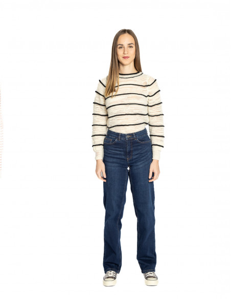 Jeans rectos azul oscuro Twiggy straight Ichi Sommes Demode Zaragoza