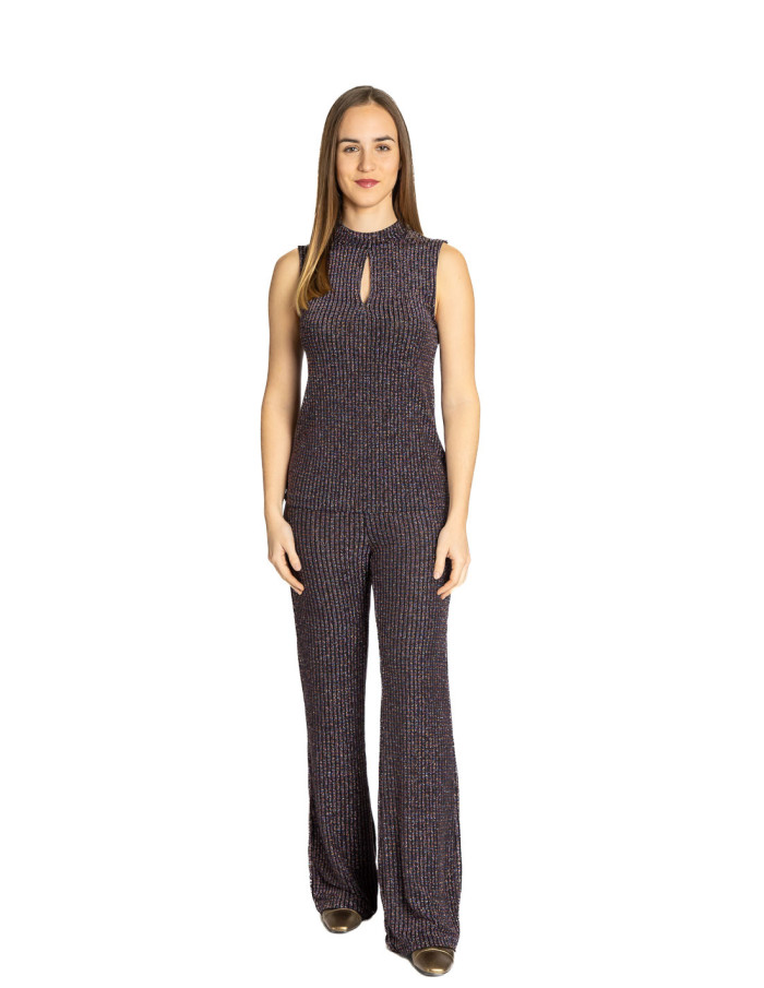 Pantalón punto lurex Majana Ichi Sommes Demode Zaragoza