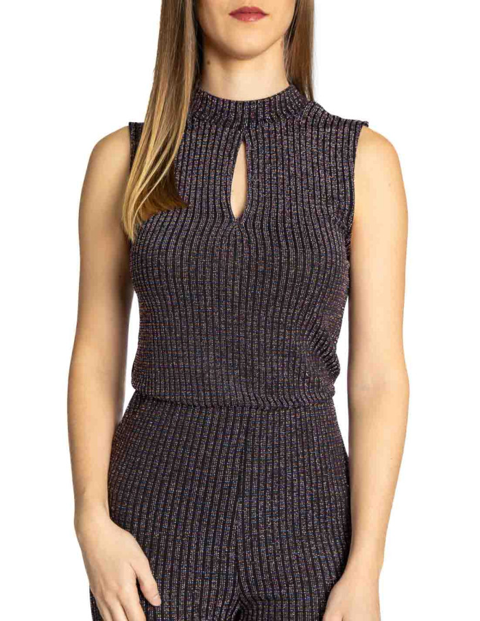 Pantalón punto lurex Majana Ichi Sommes Demode Zaragoza