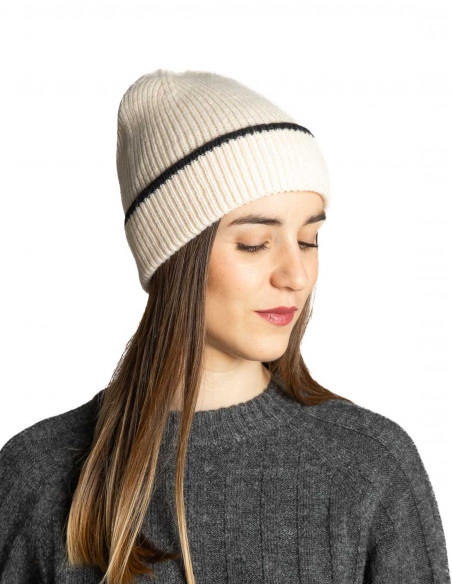 Gorro beige Thora Ichi Sommes Demode Zaragoza