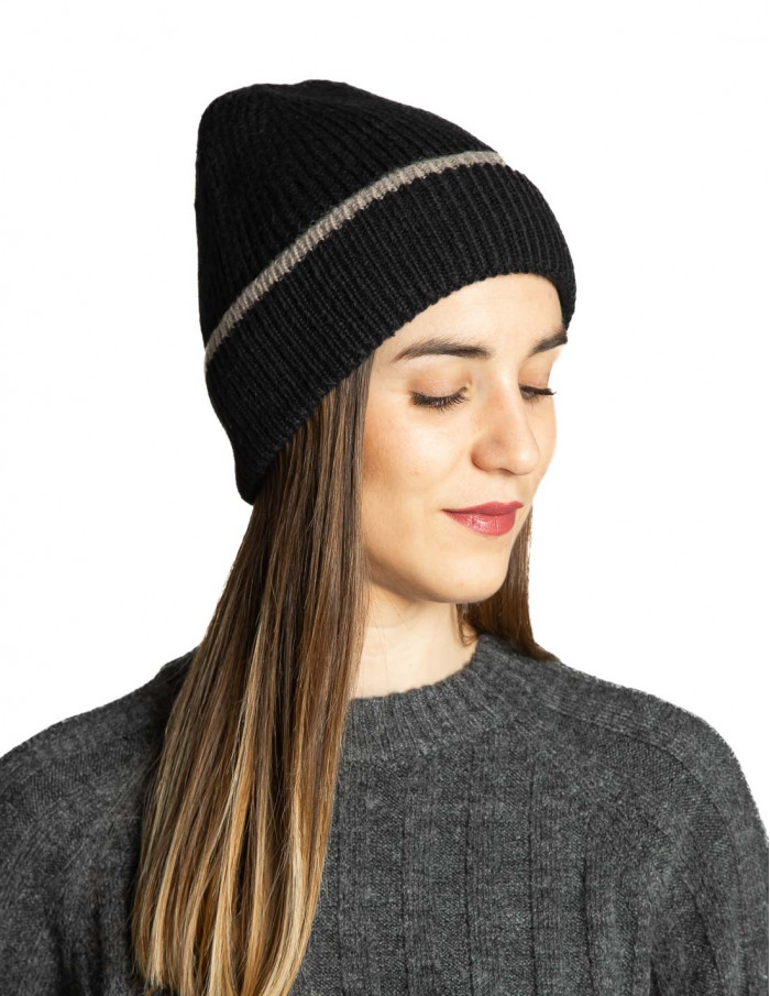 Gorro negro Thora Ichi Sommes Demode Zaragoza