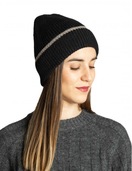 Gorro negro Thora Ichi Sommes Demode Zaragoza