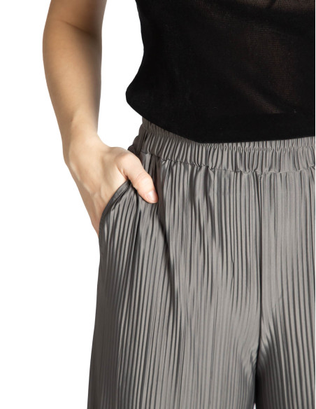 Pantalón plisado gris claro Yaya Sommes Demode Zaragoza