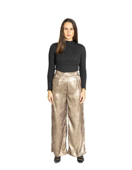 pantalon fluido pinzas brillo dalona byoung sommes demode zaragoza