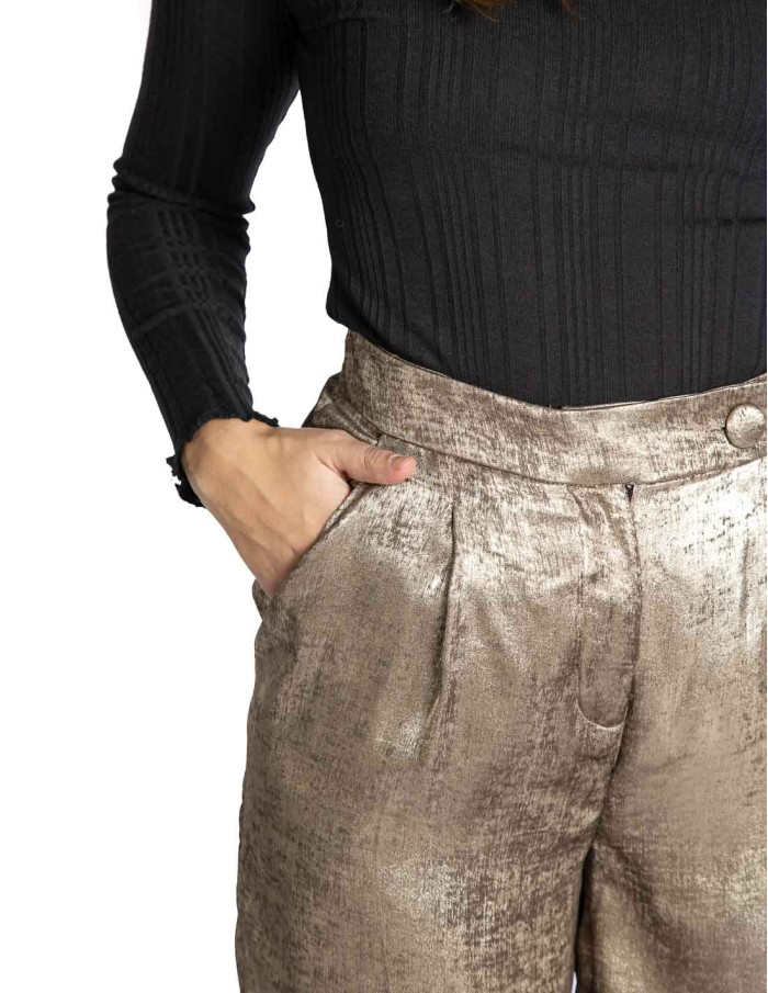 pantalon fluido pinzas brillo dalona byoung sommes demode zaragoza