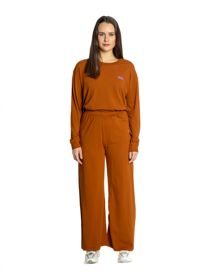 pantalon fluido algodon canela pymaz american vintage sommes demode zaragoza