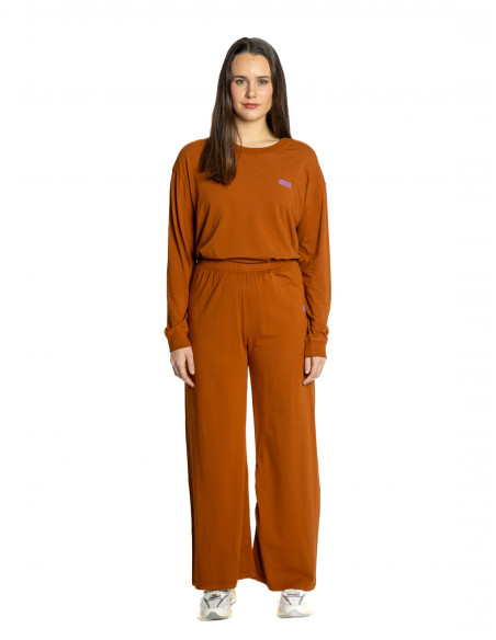 pantalon fluido algodon canela pymaz american vintage sommes demode zaragoza