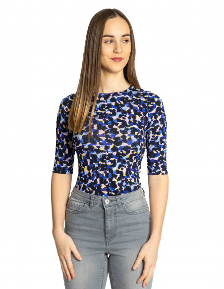 Top elástico azul ánimal print Tidar CKS Sommes Demode Zaragoza