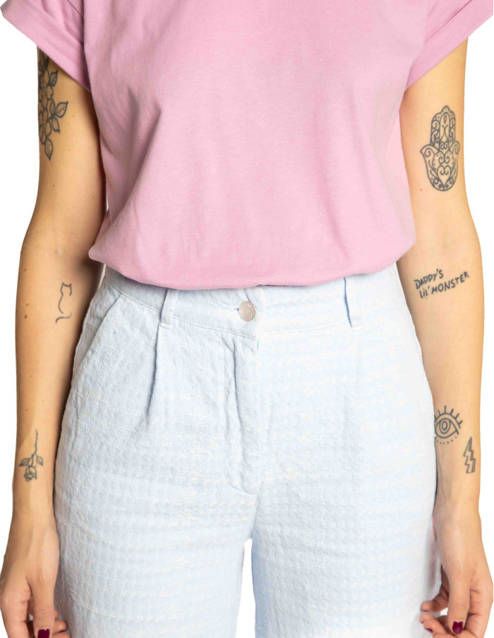 Pantalón denim azul claro bordados Roda CKS Sommes Demode Zaragoza