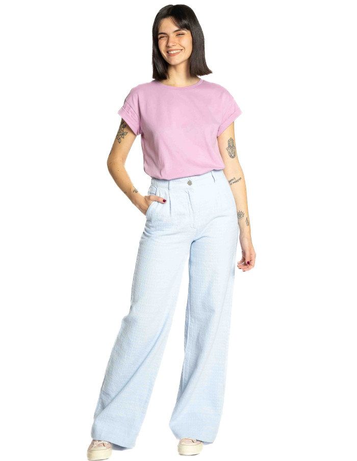 Pantalón denim azul claro bordados Roda CKS Sommes Demode Zaragoza