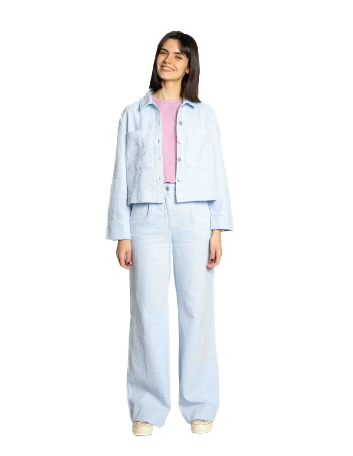 Pantalón denim azul claro bordados Roda CKS Sommes Demode Zaragoza