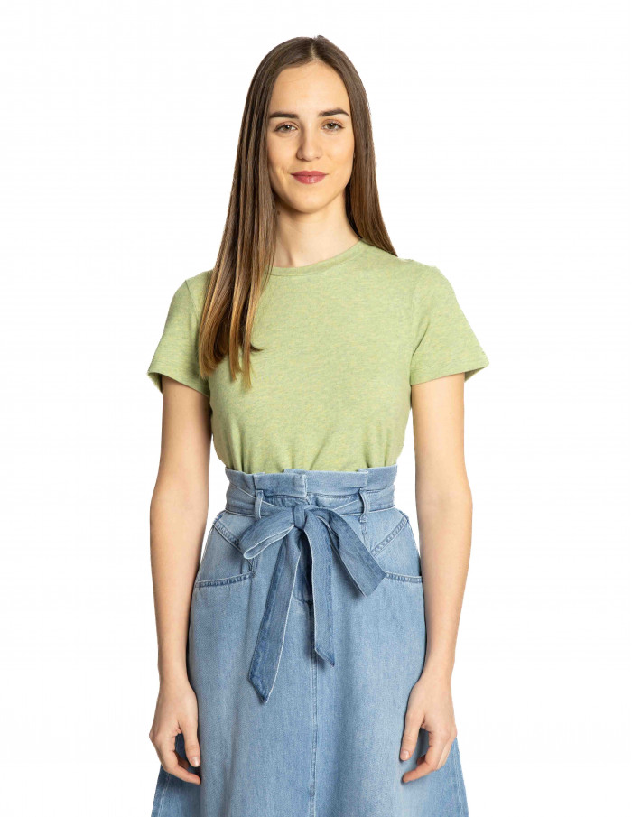 Camiseta verde jaspeado Ypawood American Vintage Sommes Demode Zaragoza