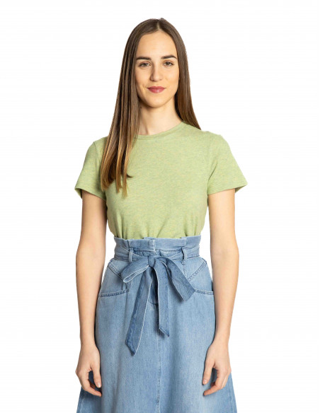 Camiseta verde jaspeado Ypawood American Vintage Sommes Demode Zaragoza