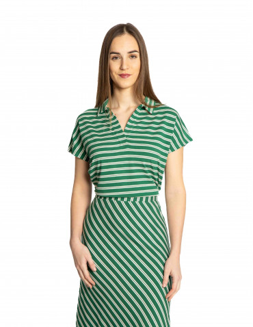 top cuello polo verde rayas blancas nice things sommes demode zaragoza