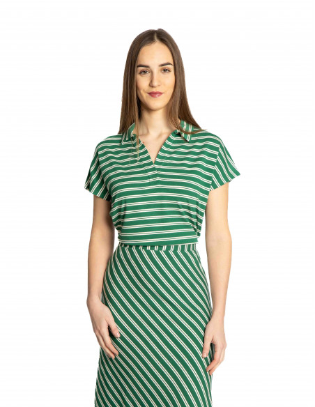 top cuello polo verde rayas blancas nice things sommes demode zaragoza