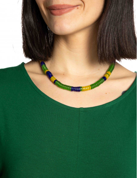 collar cuentas de cristal verdes nice things sommes demode zaragoza