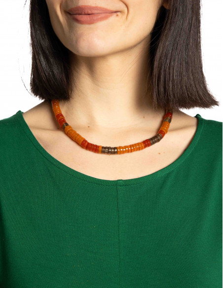 collar cuentas de cristal naranjas nice things sommes demode zaragoza