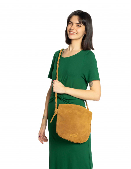 bolso bandolera ante marron nice things sommes demode zaragoza
