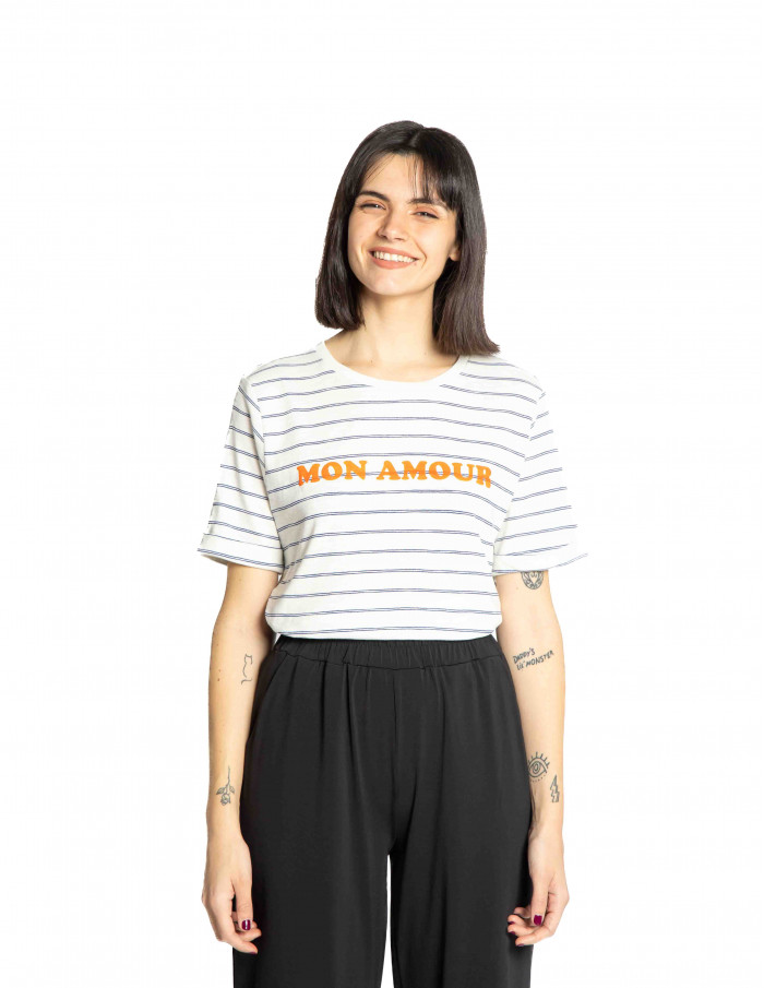 camiseta algodon rayas mon amour nova ichi sommes demode zaragoza