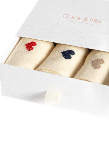 Pack calcetines corazones Pilou Grace and Mila Sommes Demode Zaragoza