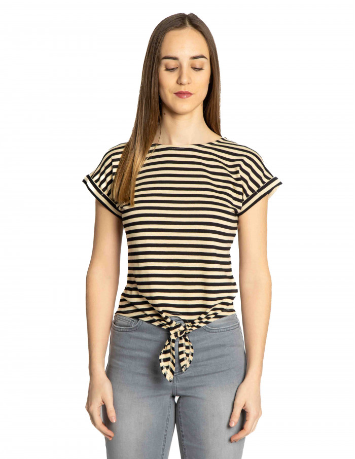 camiseta nudo rayas negras chopito king louie sommes demode zaragoza