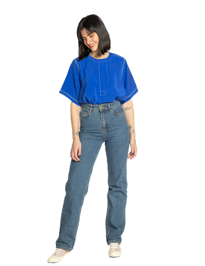 Jeans azul oscuro lavado Jules Grace & Mila Sommes Demode Zaragoza