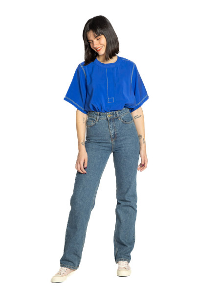 Jeans azul oscuro lavado Jules Grace & Mila Sommes Demode Zaragoza