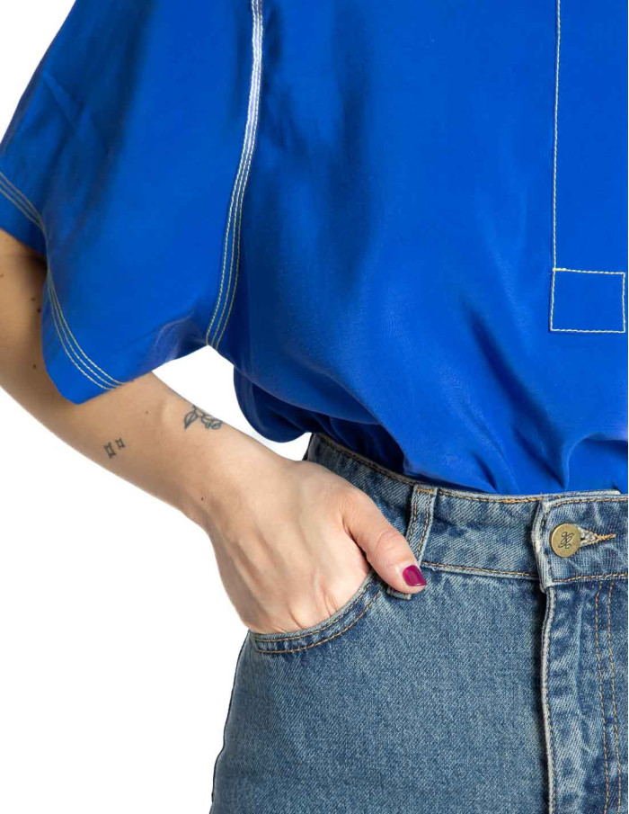 Jeans azul oscuro lavado Jules Grace & Mila Sommes Demode Zaragoza