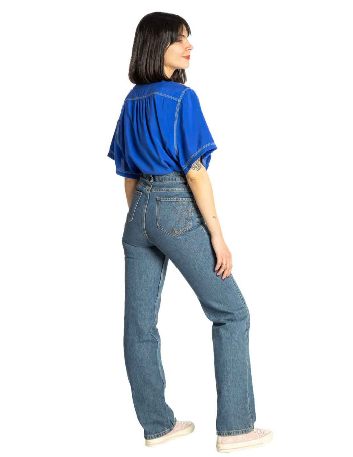 Jeans azul oscuro lavado Jules Grace & Mila Sommes Demode Zaragoza
