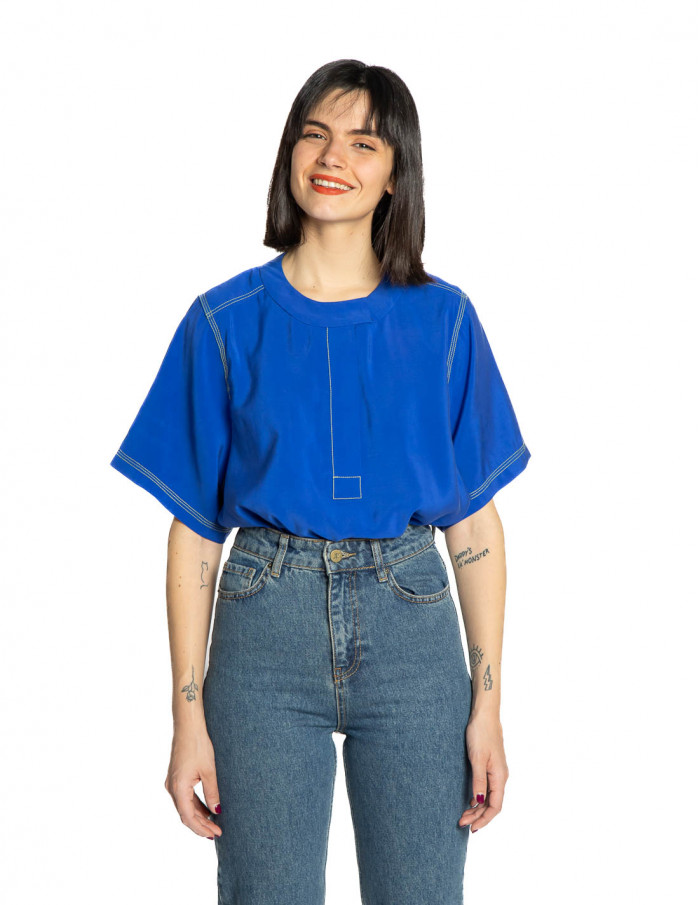 Blusa azul eléctrico Ledo CKS Sommes Demode Zaragoza