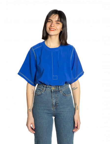 Blusa azul eléctrico Ledo CKS Sommes Demode Zaragoza