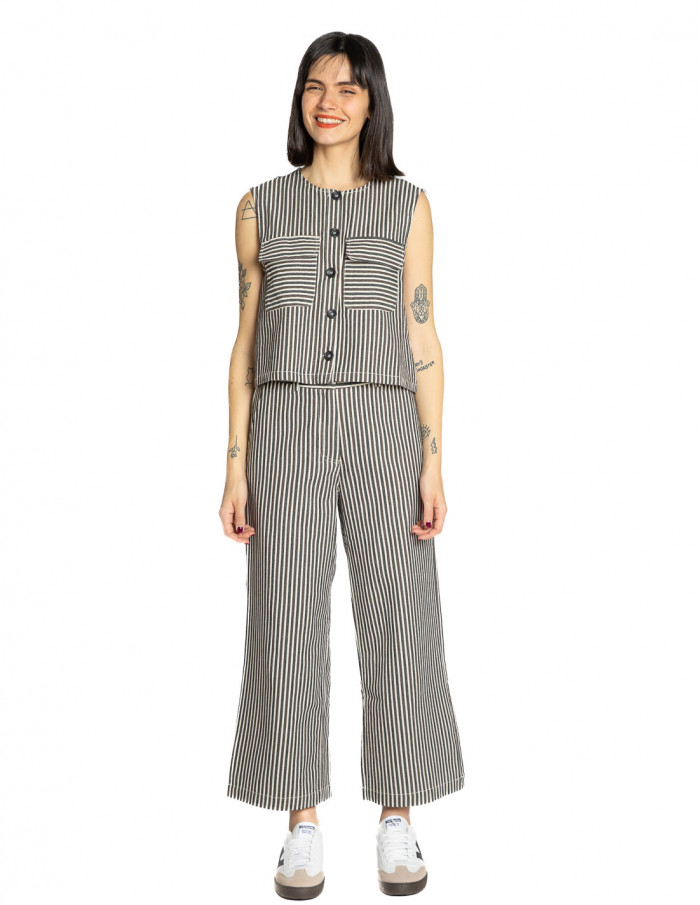 Pantalón algodón rayas Swanne Frnch Sommes Demode Zaraogza