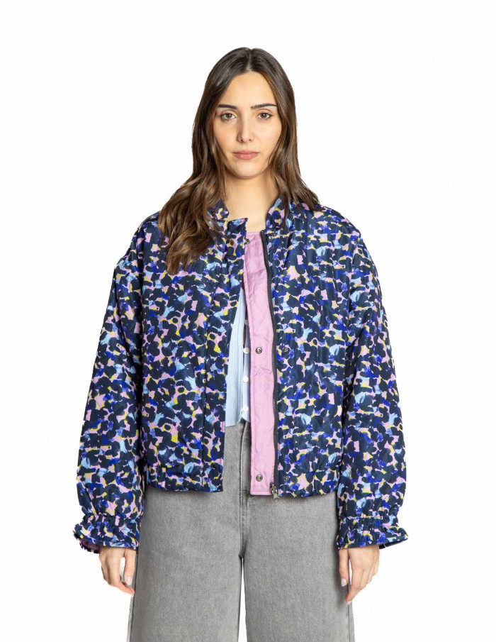 Cazadora bomber reversible leopardo coco CKS Sommes Demode Zaragoza