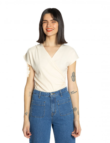 top canale cruzado color crema pepa loves sommes demode zaragoza