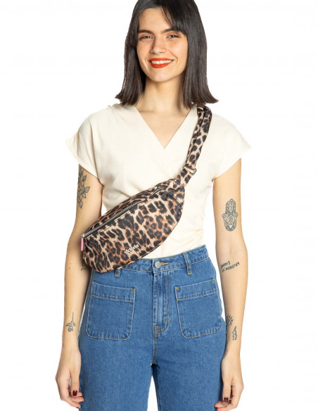 riñonera nylon estampado leopardo victoria sommes demode zaragoza