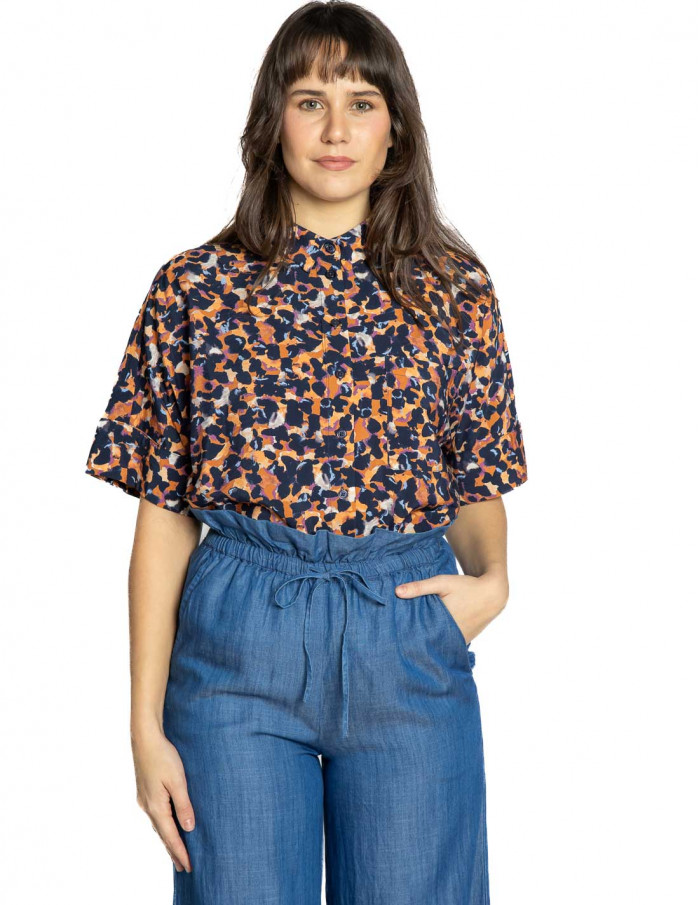camisa manga corta animal print selah cks sommes demode zaragoza