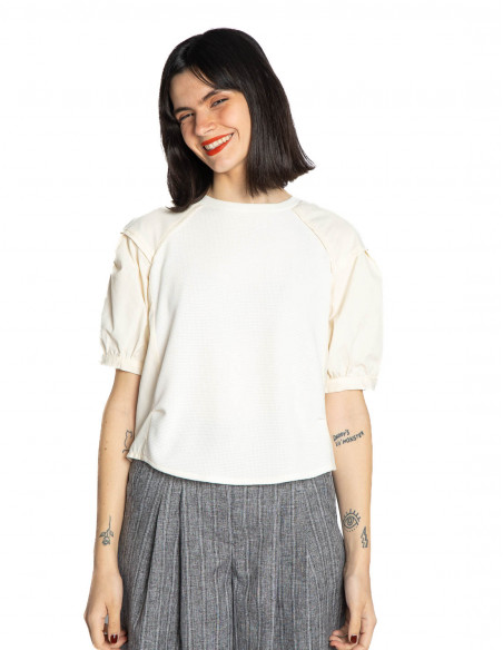 camiseta cruda bimateria popelin skatie sommes demode zaragoza