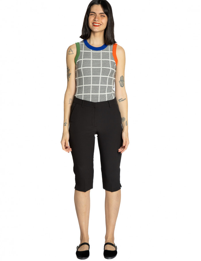 pantalon capri negro lexi ichi sommes demode zaragoza