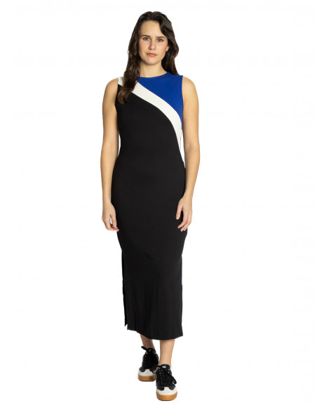 vestido tricolor negro azul y blanco alba skfk sommes demode zaragoza