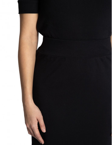 falda recta de algodon color negro aztu skfk sommes demode zaragoza 2