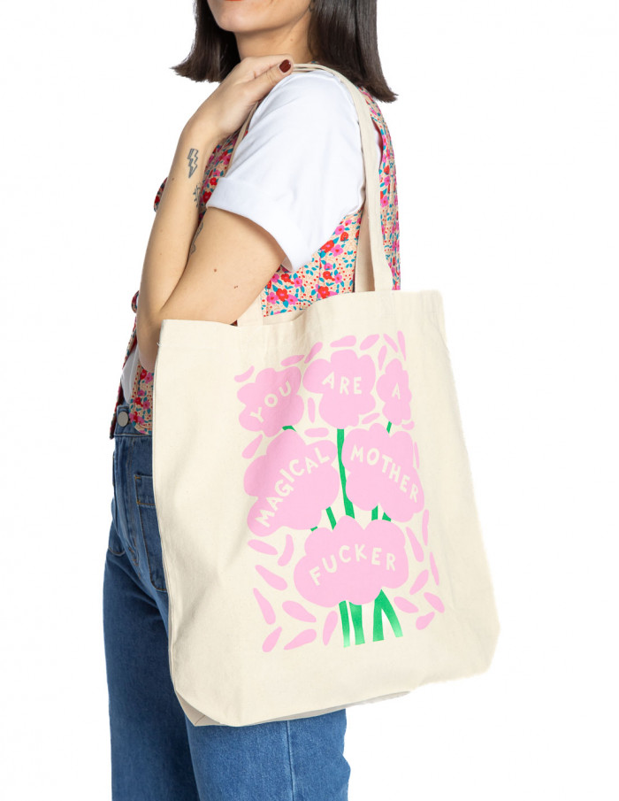 Tote bag magical flowers Torekov Dedicated Sommes Demode Zaragoza