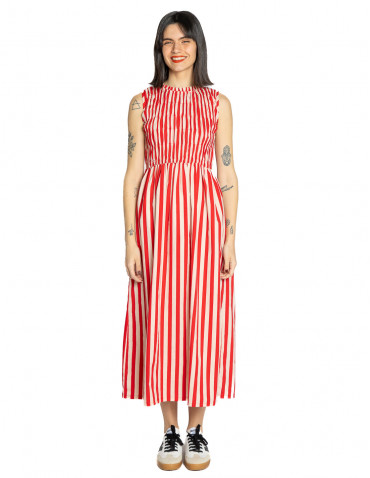 vestido nido de abeja rayas rojas y blancas compañia fantastica sommes demode zaragoza