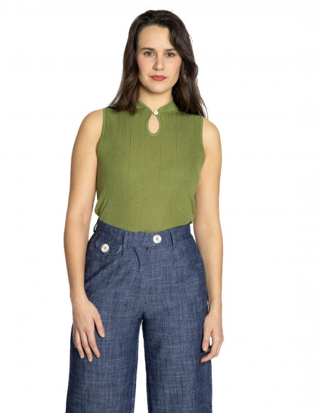 top verde cuello inspiracion japonesa skatie sommes demode zaragoza