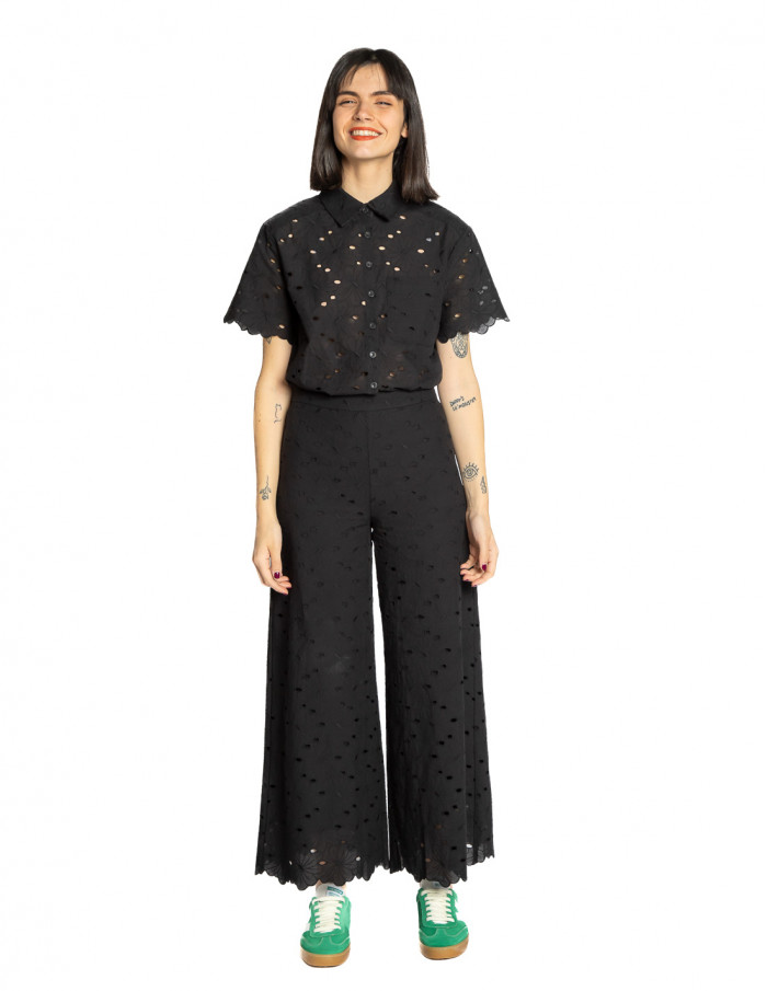 Pantalón negro encaje Ethel King Louie Sommes Demode Zaragoza