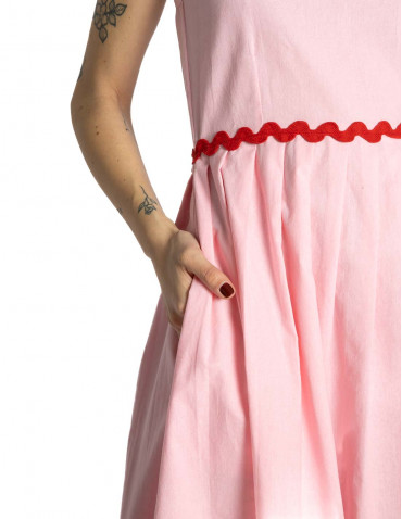 Vestido midi rosa picunela Compañía Fantástica Sommes Demode Zaragoza 2