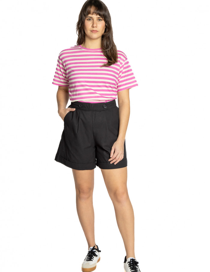 Short botones negro Compañía Fantástica Sommes Demode Zaragoza