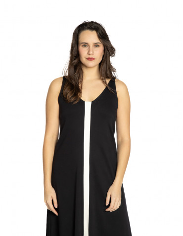 vestido tirantes blanco y negro zaine skfk sommes demode zaragoza 2