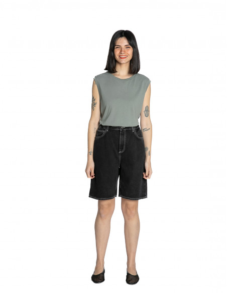 bermudas denim negras yopday american vintage sommes demode zaragoza